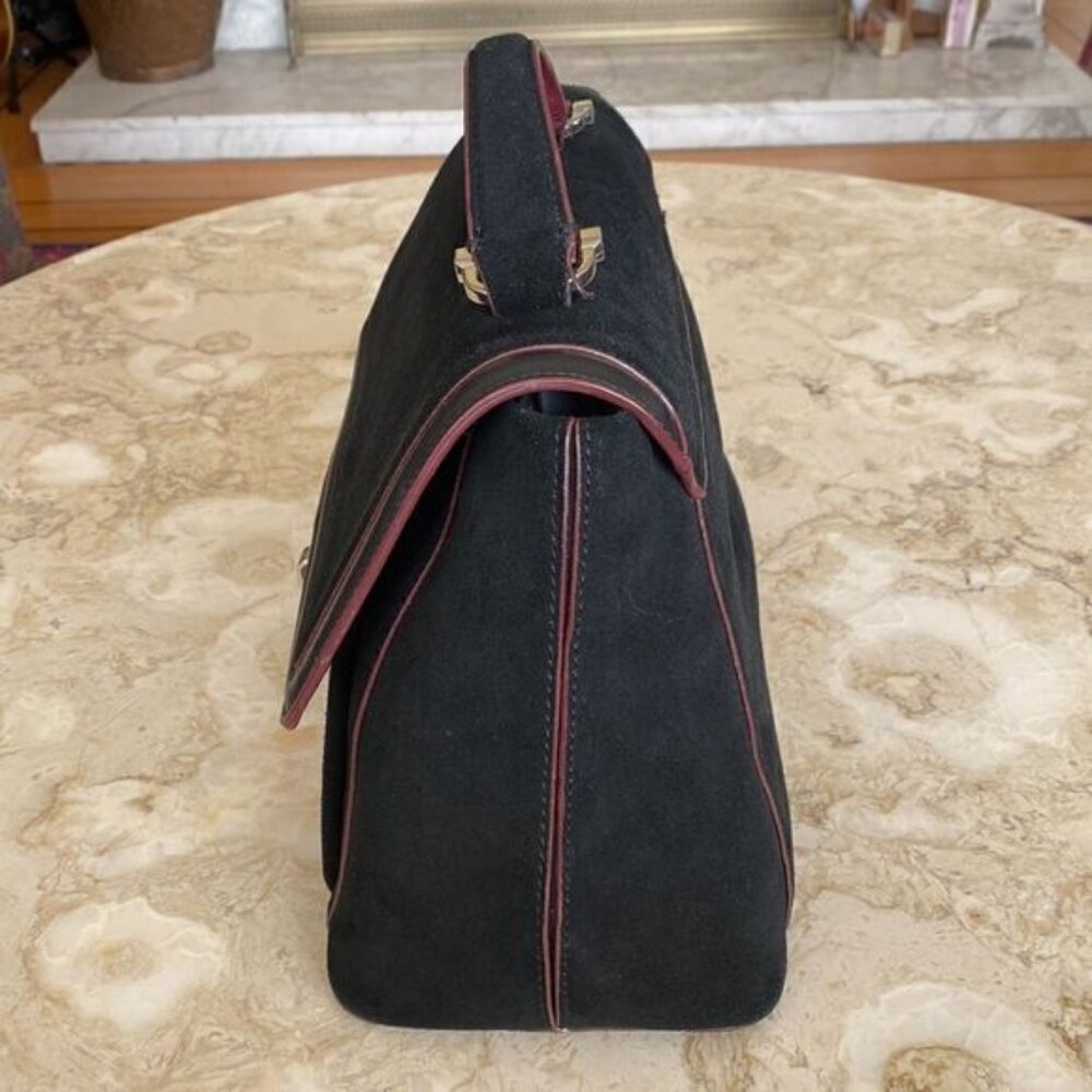 Zara Basic Collection Suede Satchel Bag - Picture 4 of 7